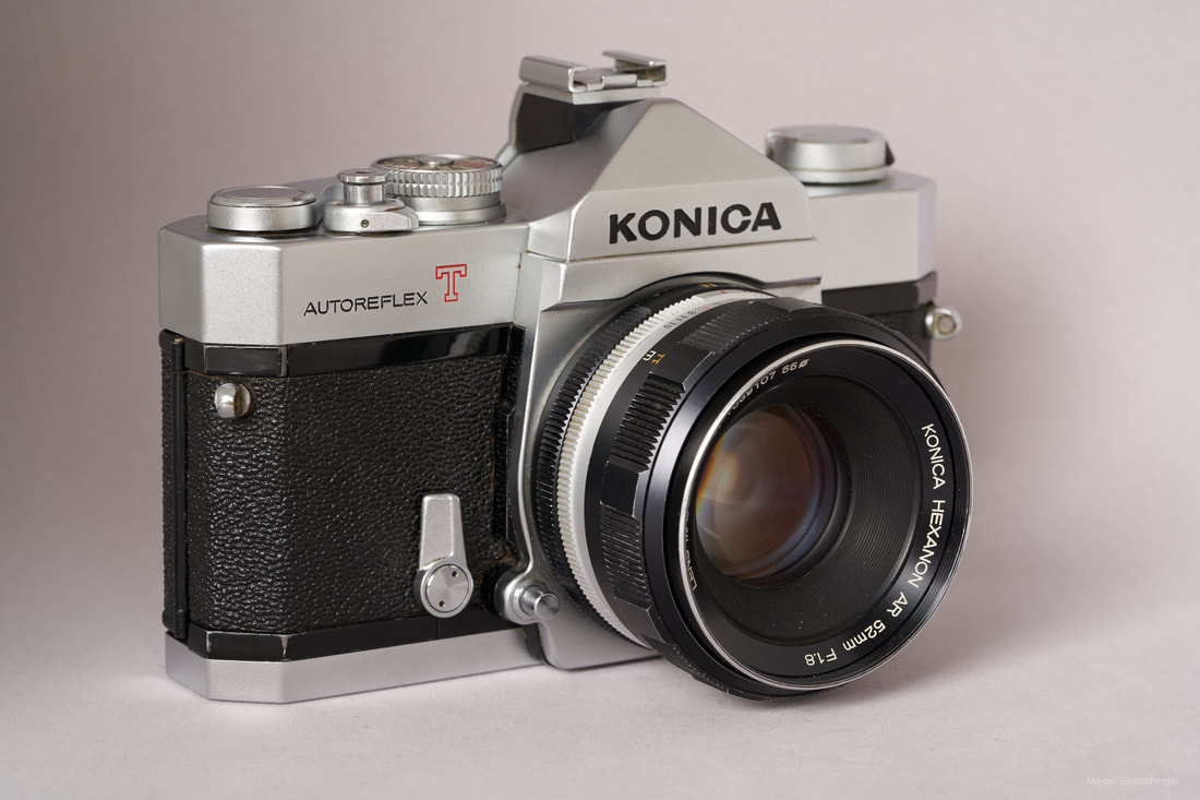 Mehr über den Artikel erfahren Konica Autoreflex T2: Kamera ohne Hochs und Tiefs (analog)
